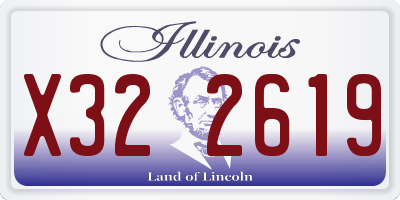 IL license plate X322619