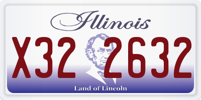 IL license plate X322632
