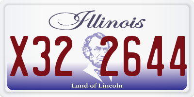 IL license plate X322644