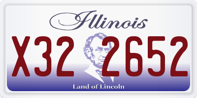 IL license plate X322652