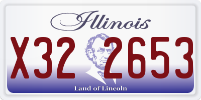 IL license plate X322653