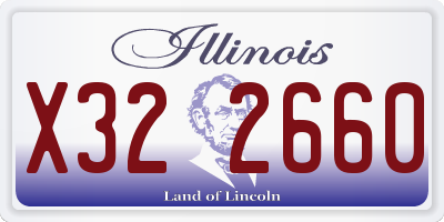 IL license plate X322660