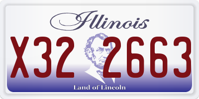 IL license plate X322663