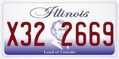 IL license plate X322669