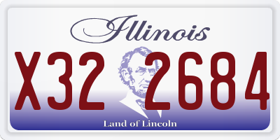 IL license plate X322684