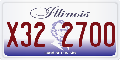 IL license plate X322700
