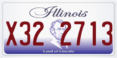 IL license plate X322713
