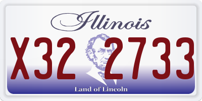 IL license plate X322733