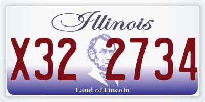 IL license plate X322734
