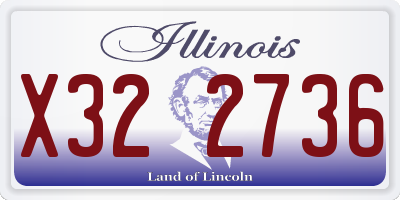 IL license plate X322736