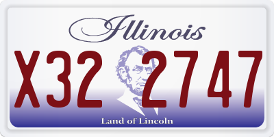 IL license plate X322747