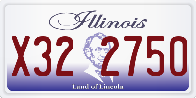 IL license plate X322750