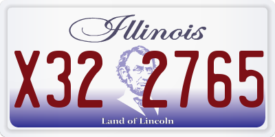 IL license plate X322765