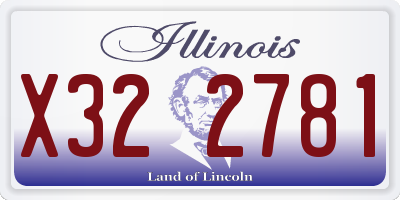 IL license plate X322781