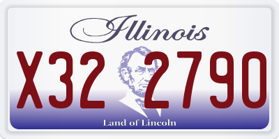 IL license plate X322790