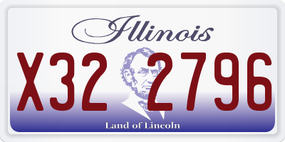 IL license plate X322796