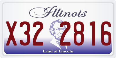 IL license plate X322816