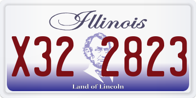 IL license plate X322823