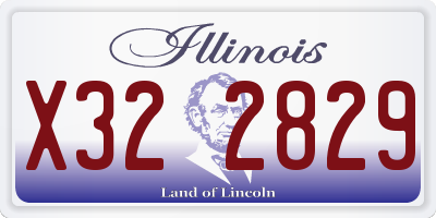 IL license plate X322829