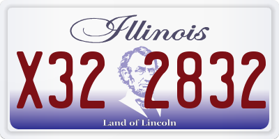 IL license plate X322832