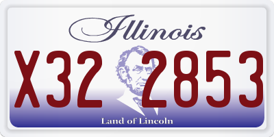 IL license plate X322853