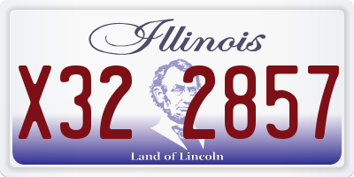 IL license plate X322857