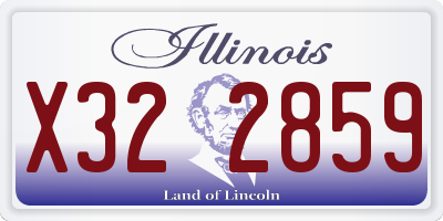 IL license plate X322859