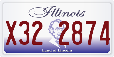 IL license plate X322874