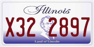 IL license plate X322897