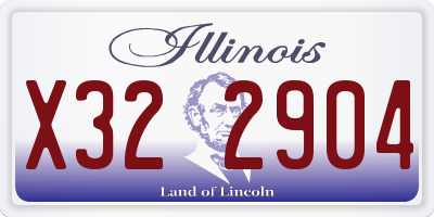 IL license plate X322904