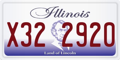 IL license plate X322920