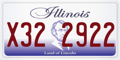 IL license plate X322922