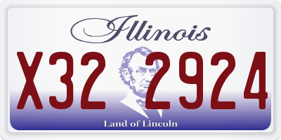 IL license plate X322924