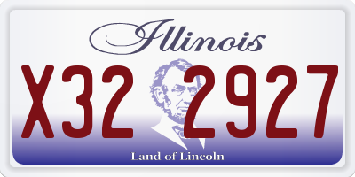 IL license plate X322927