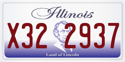 IL license plate X322937
