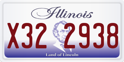 IL license plate X322938