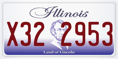 IL license plate X322953