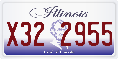 IL license plate X322955
