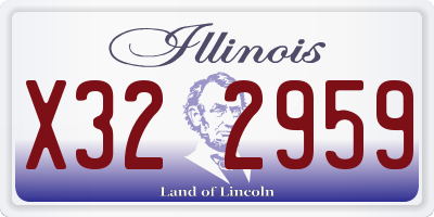 IL license plate X322959