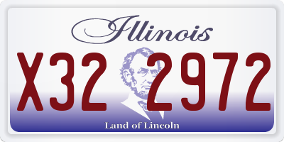 IL license plate X322972