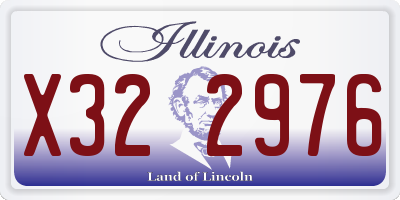 IL license plate X322976