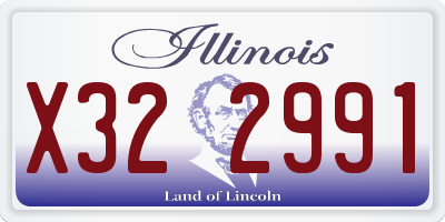 IL license plate X322991