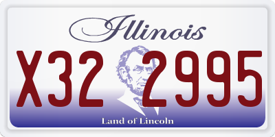 IL license plate X322995