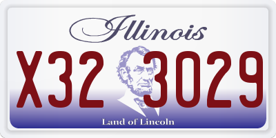 IL license plate X323029