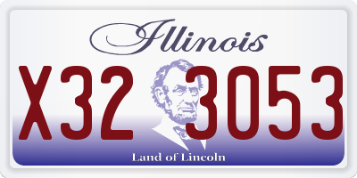 IL license plate X323053