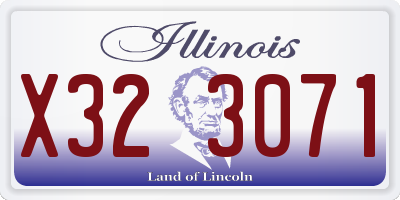 IL license plate X323071