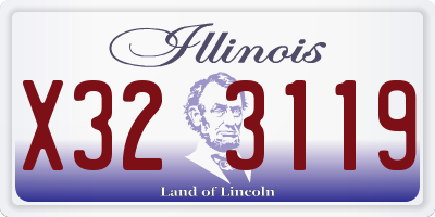 IL license plate X323119