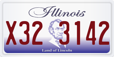 IL license plate X323142