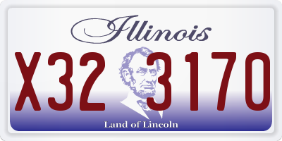 IL license plate X323170