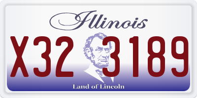 IL license plate X323189